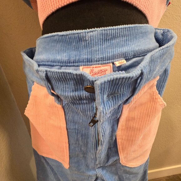 Hammies NWT Striped Sweatercrop top, matching Bell Bottoms and Ink Alloy Dangles - Picture 6 of 14